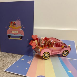 Pop up love card Pop up Valentine's Card wedding card for her/him/wife/husband/lover/girlfriend/boyfriend