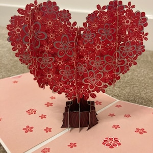 Carte pop-up 3D pour votre bien-aimé, carte d'anniversaire, carte de Saint-Valentin, carte de mariage pour elle/lui/femme/mari/amant/petite amie/petit ami