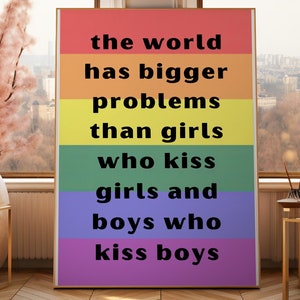 gay print, queer wall art, LGBTQ gift, LGBT pride wall art, gay, lesbian, bisexual, transgender, Love is Love Poster, Queer Art
