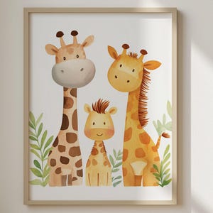 Safari Nursery Wall Art, Giraffe Print, Baby Animal Poster, Minimal Funny Giraffe Nursery Poster, Safari Baby Room Decor, Giraffe Art Print