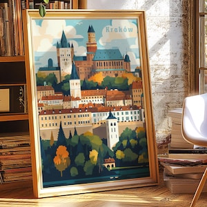 Polski Plakat, Kraków Polska, Cracow Poster, Poland Poster, Cracow Travel Poster, Cracow Art Print, Poland Art, Cracow City Poster, Cracow
