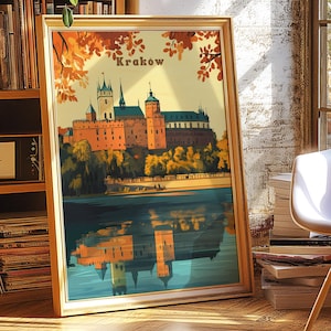 Polski Plakat, Kraków Polska, Cracow Poster, Poland Poster, Cracow Travel Poster, Cracow Art Print, Poland Art, Cracow City Poster, Cracow