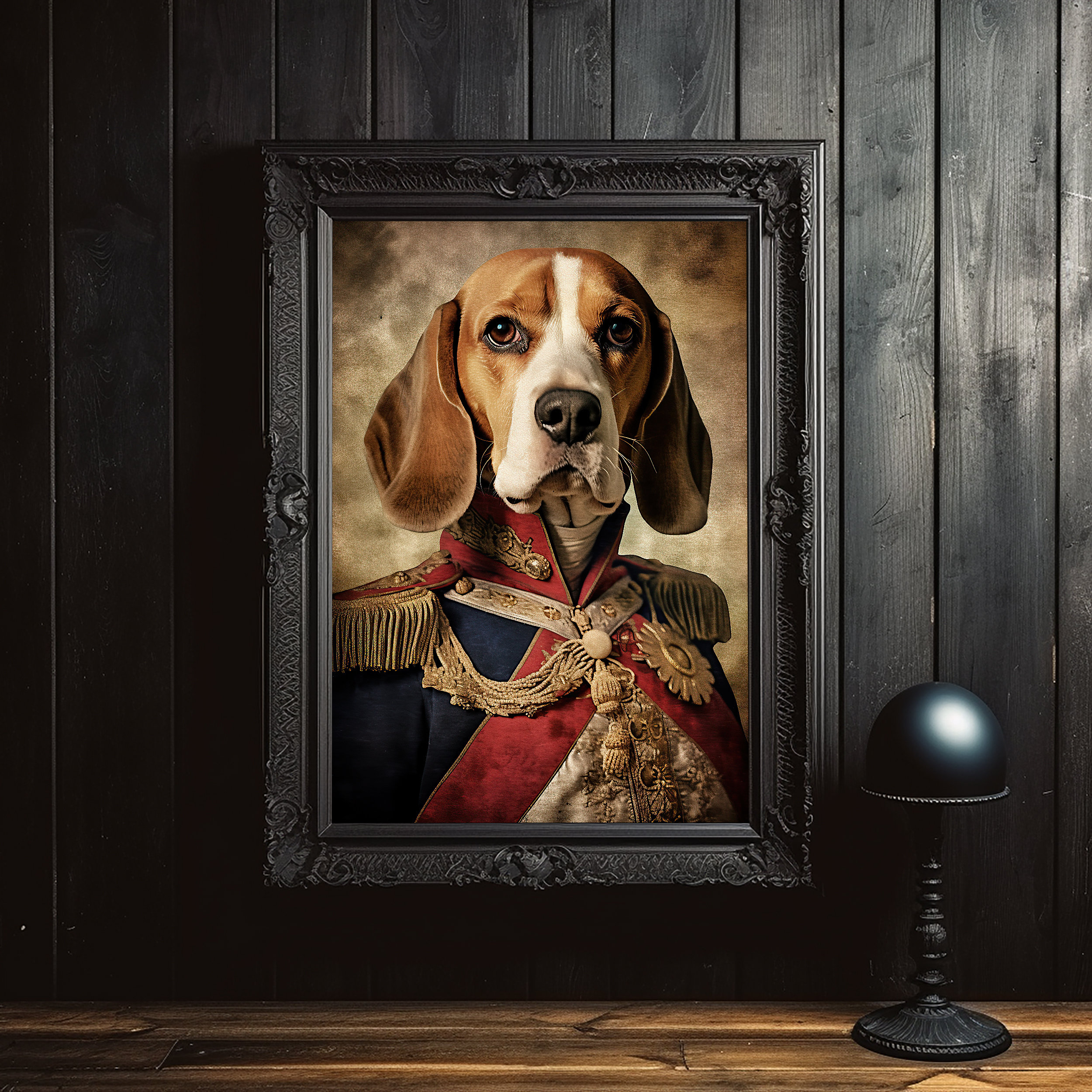 Beagle Renaissance Portrait: Funny Pet Painting (digital Print) - Etsy