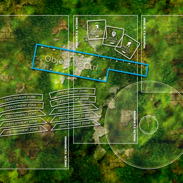 Warhammer 40k 10th Edition Area Terrain + Objective Complete Experience