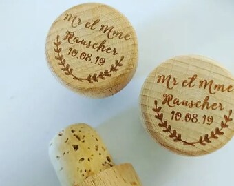 Lot De 2 Bouchons En Métal à Vin Et Sous Verre - Vins & Gastronomie