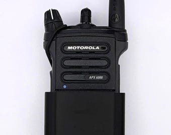 Motorola APX 6000, APX7000, APX8000 Radio Holster: Black Basket Weave Duty Belt/Molle Vest