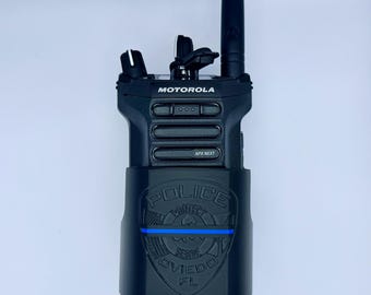 Motorola APX N70 Radio Holster: Black Basket Weave Duty Belt/Molle Vest
