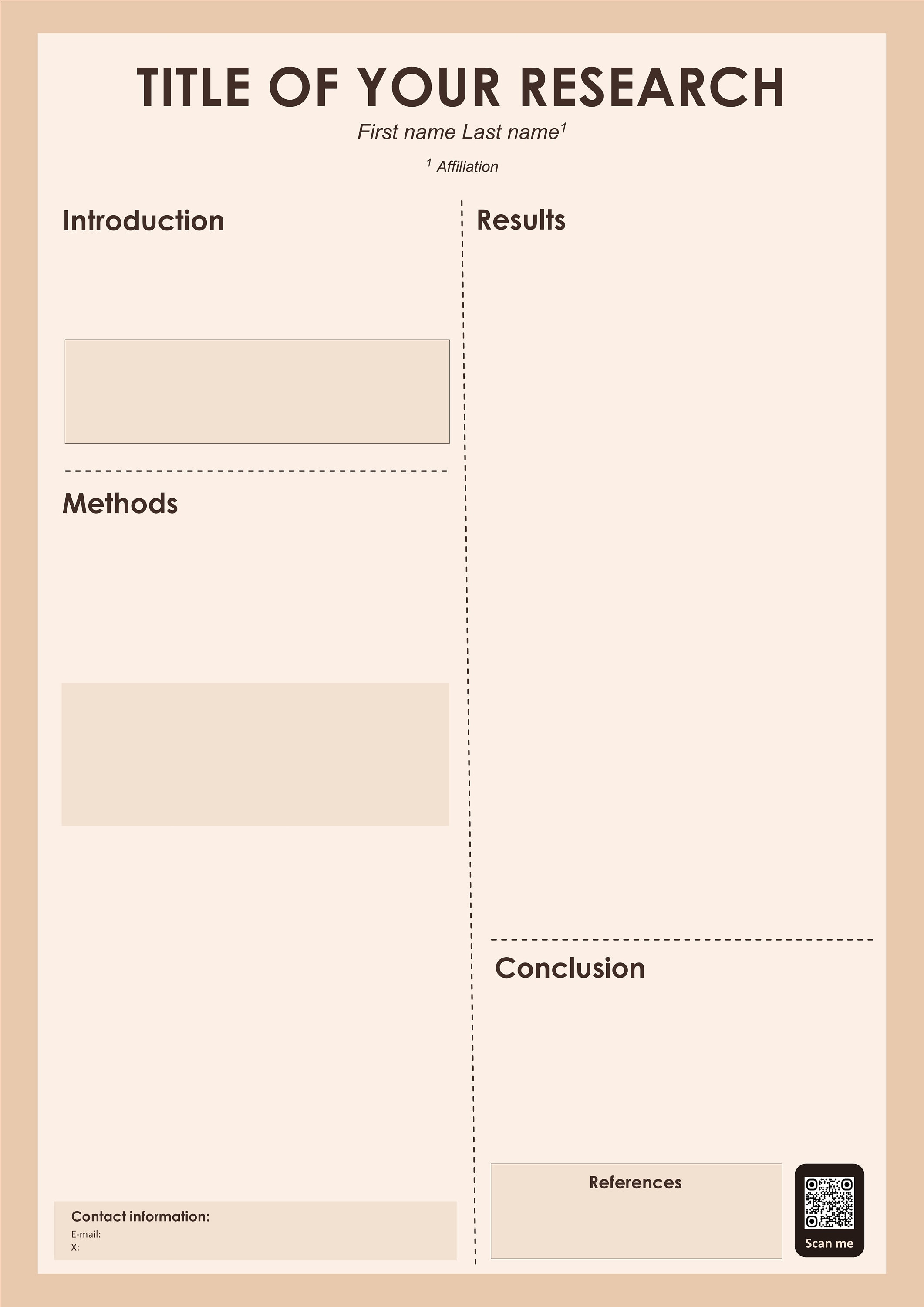 A0 Academic Poster Template: Modern Research Conference Design (PPTX ...