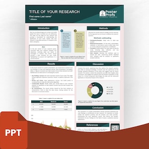 Professionelle Universität Forschung Wissenschaftliche Konferenz / A0 Akademische Poster Vorlage Porträt / modernes Licht / Power Point .pptx DIGITAL /