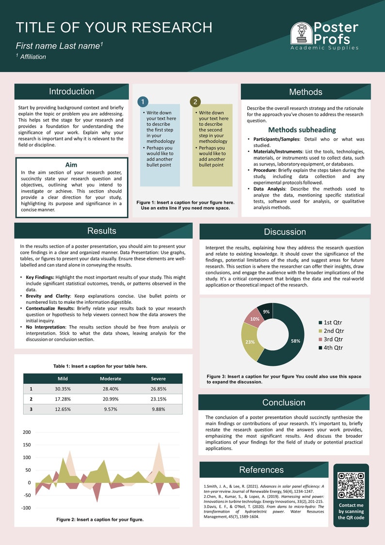 Professional University Research Scientific Conference/ A0 Academic Poster Template Portrait / modern light / PowerPoint .pptx DIGITAL / image 2