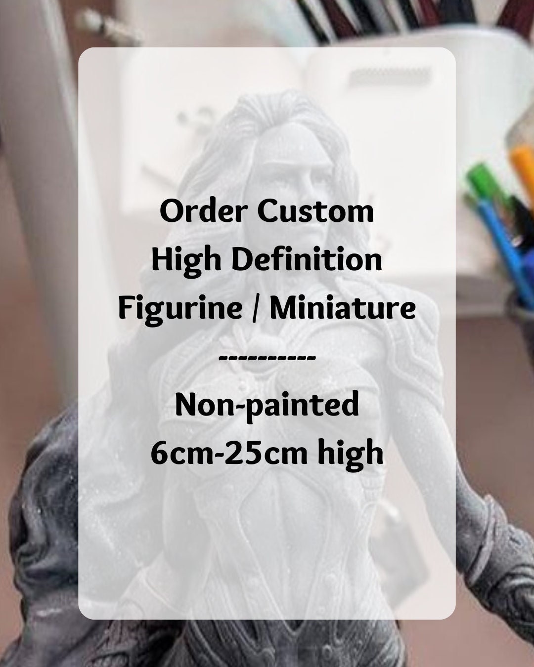 Custom 3D Printed Figurines and Miniatures High Definition Etsy