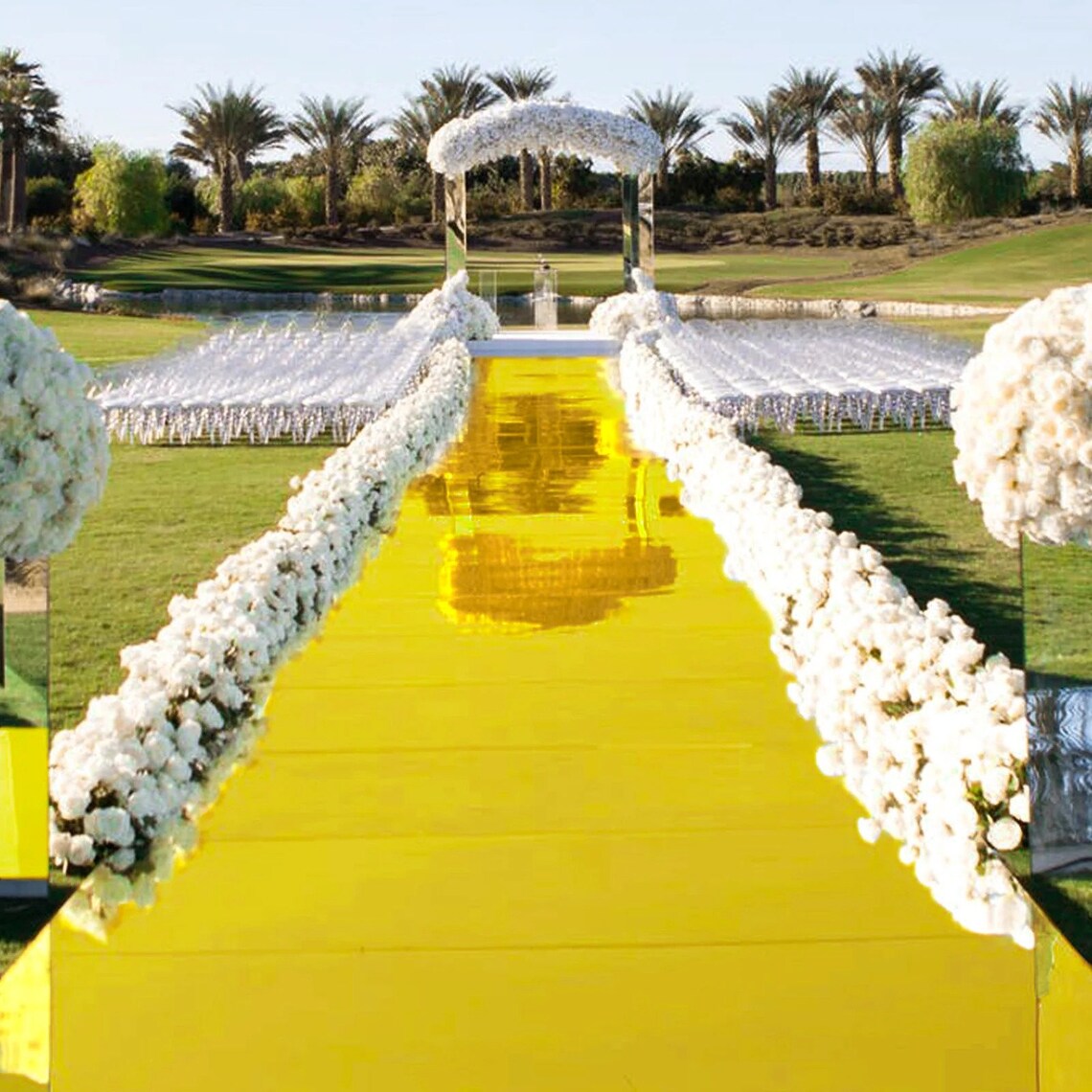 3ftx65ft Mirrored Reflection Aisle Runner Engagement Etsy