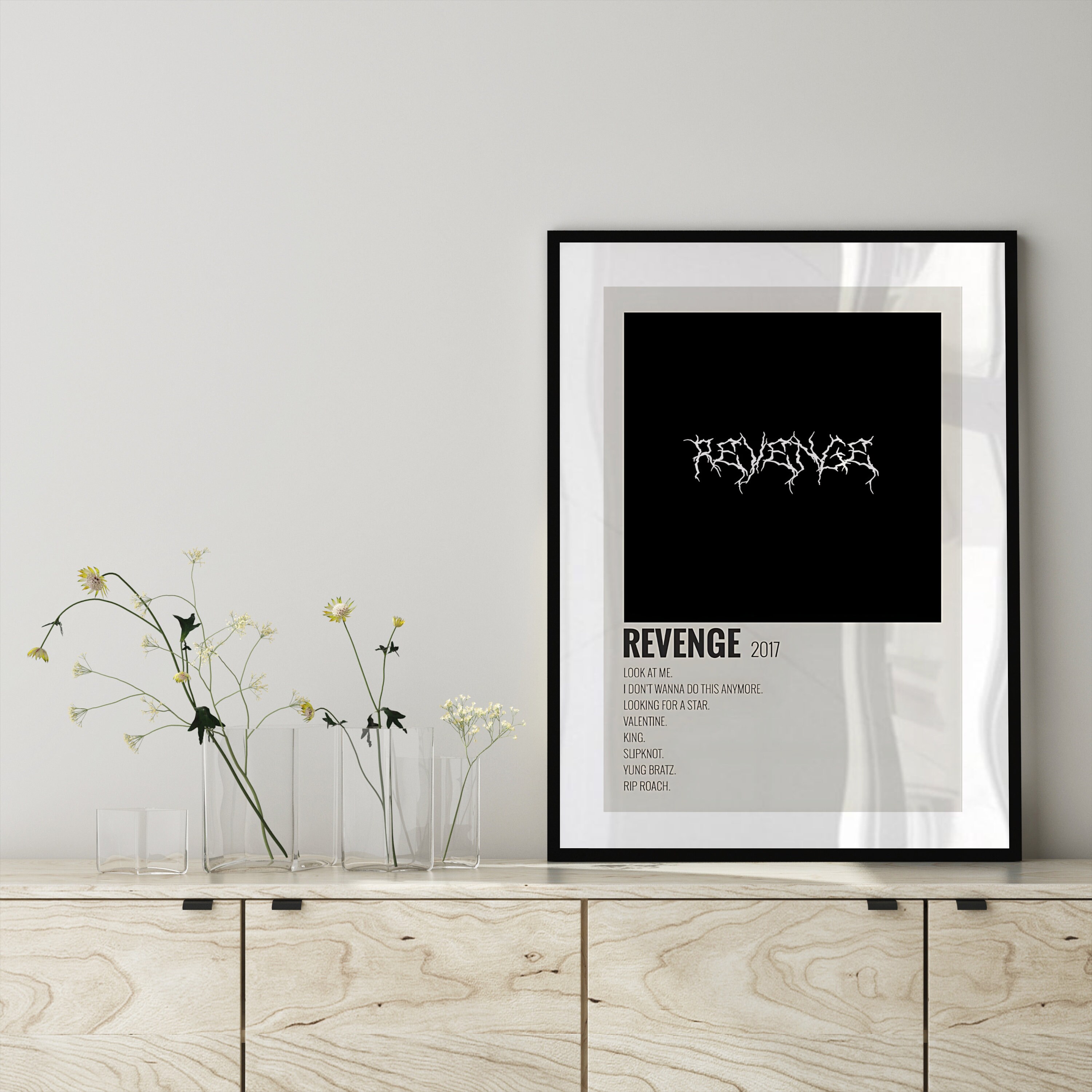 XXXTentacion wall art XXXTentacion poster frame Rapper wall Etsy.de