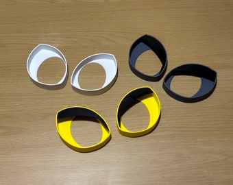 Kemono fursuit eye bases 3D Printed very high quality! For furries and costumes!