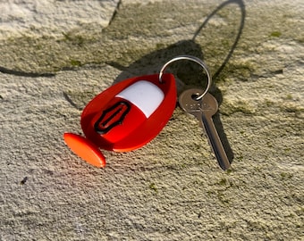 Alastor - Radio Demon Microphone Keychain Hazbin Hotel - 3D Printed in PLA+