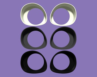 3D Printed Fursuit Eye Blanks (Pair): PLA+ Costume Eyes