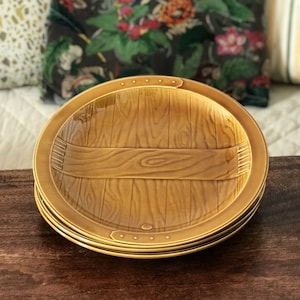 Set of 3 vintage earthenware plates from Gien France
