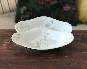 Lot de 2 raviers en porcelaine de Limoges Guérin & Co