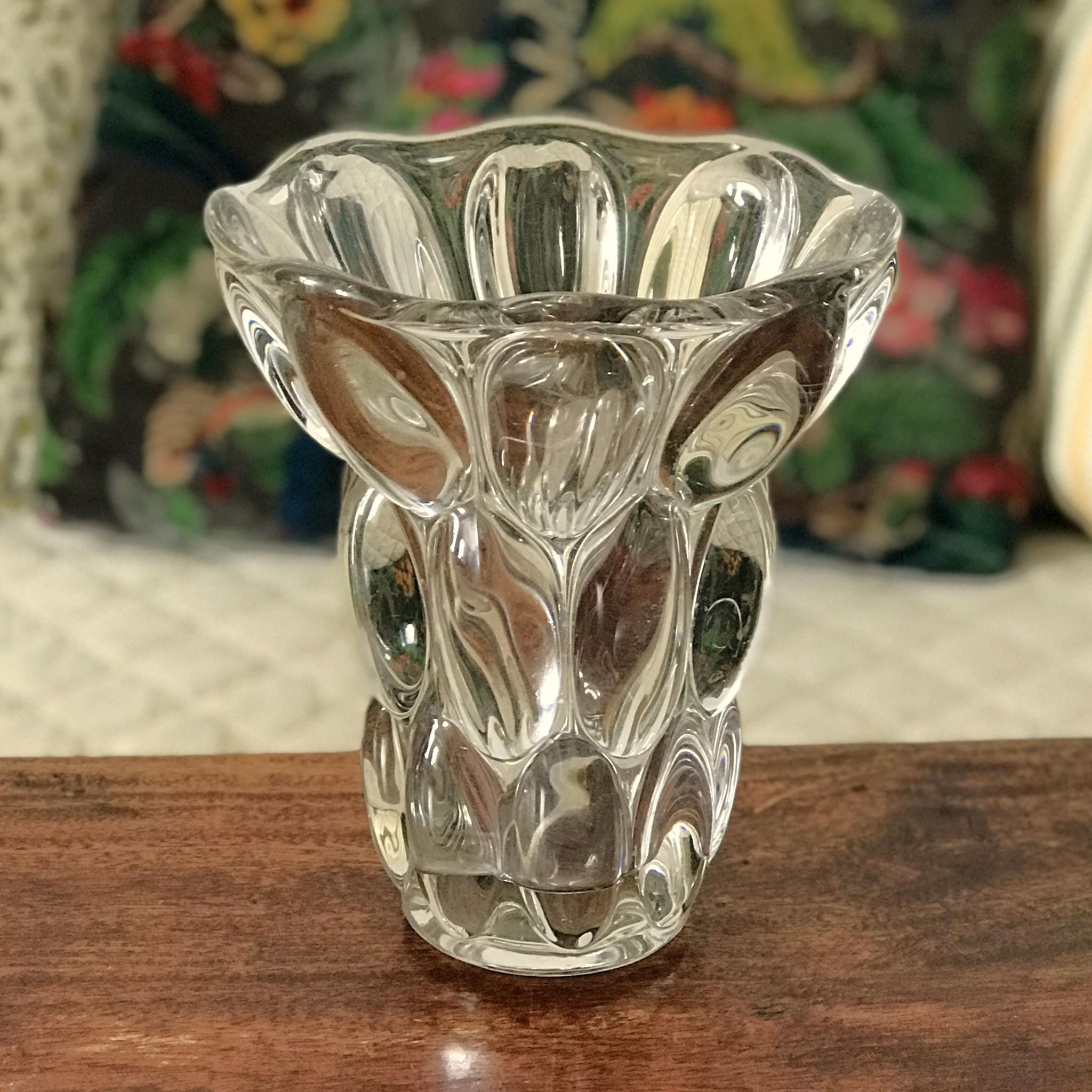 ◆CRISTAL de SERVES FRANCE クリスタル花瓶 フランス製◆ ◇CRISTAL de SERVES FRANCE クリスタル花瓶 フランス製◇ Amazon.co