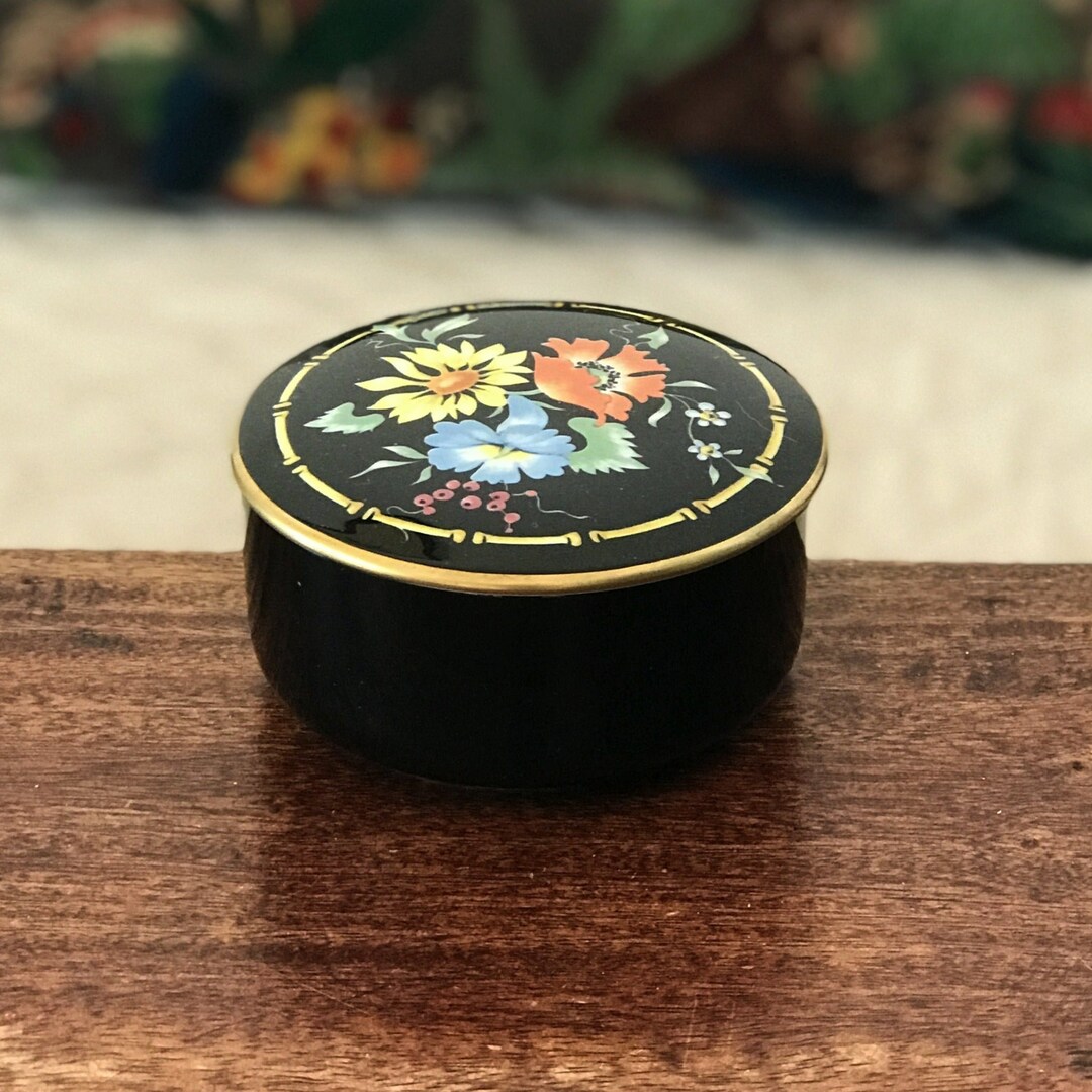 Antique Small Round Ceramic Candy Box From Villeroy & Boch, Xena Decor ...