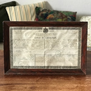 French Empire Liberation Day of December 31, 1869, early 20th century frame