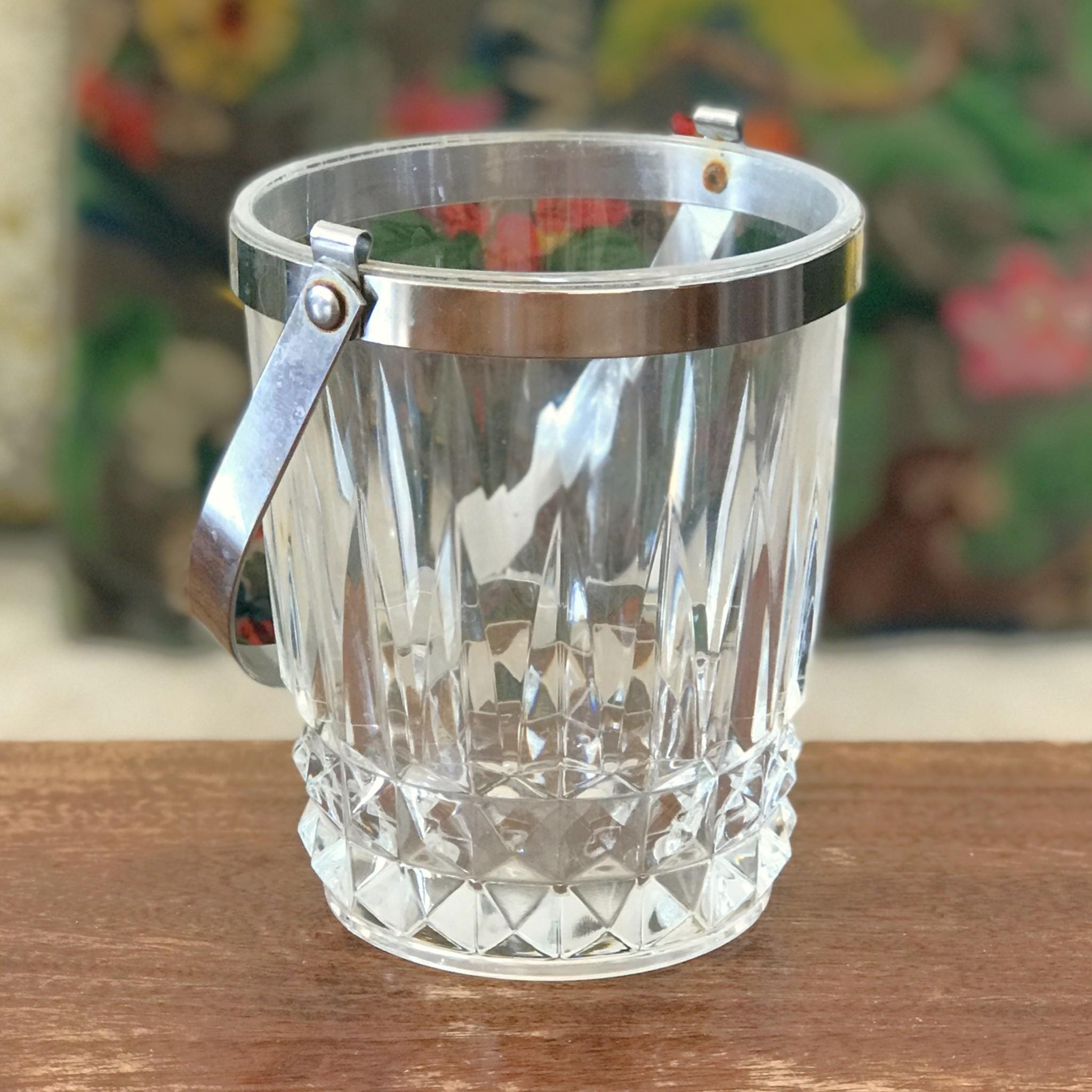 Secchiello Per Ghiaccio Vintage A Forma Di Pera Con Pinza Inclusa – Anni '70, Decorativo E Funzionale, 21,7 Cm - 5