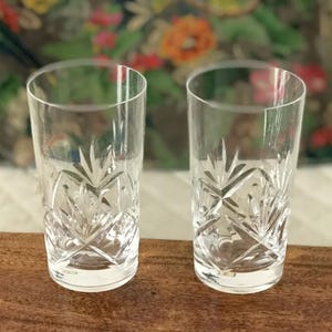 10 Anciens Verres à Orangeade Givrés Pastel - Vintage French Finds