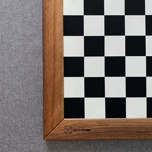 Chessboard Leather Black/White