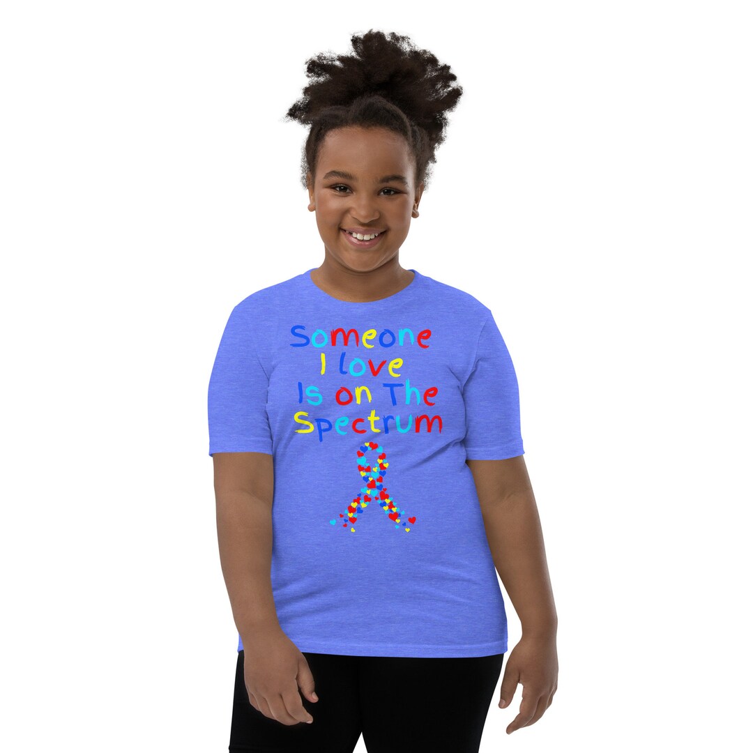 Someone I Love is on the Spectrum Ribbon Shirt, Spectrum Shirt, Autism ...