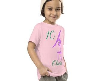 Camisa de cumpleaños de gimnasia personalizada, camisa de cumpleaños, regalo de cumpleaños, regalo de cumpleaños, camisa personalizada, personalizada, camisa para niños pequeños