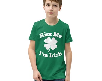 Kiss Me I'm Irish, St. Patrick's Day Shirt, Family Matching, Youth Shirt