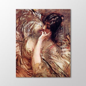 The Bouse of Voile Giovanni Boldini Canvas Wall Art