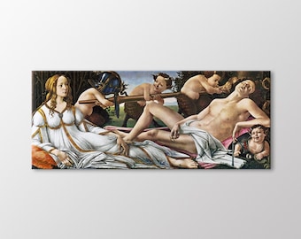 Venus and Mars by Sandro BOTTICELLI Canvas Wall Art