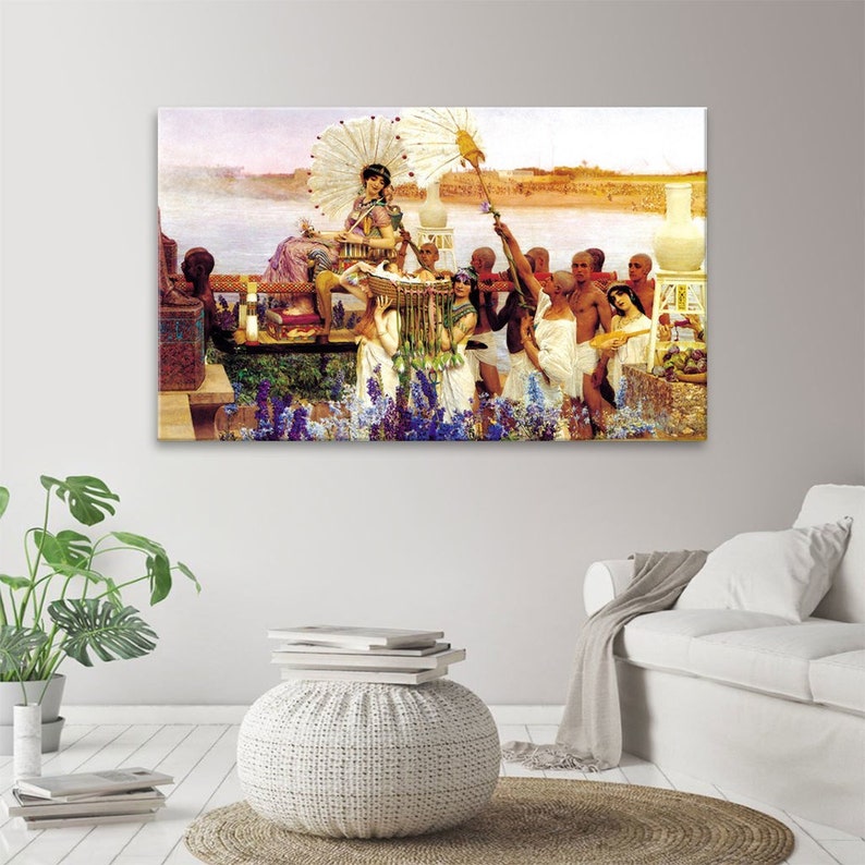 The Finding of Moses by Alma Tadema Canvas Wall Art, Alma Tadema Fine Art Print, Academic Artwork, Figurative Poster, Religious Wall Décor image 2