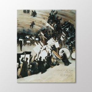 Pasdeloup Orchestra John Singer Sargent Canvas Wall Art