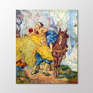 Good Samaritan 1890 by Vincent Van Gogh Canvas Wall Art
