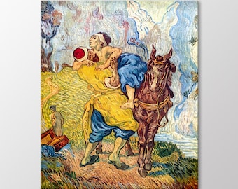 Good Samaritan 1890 by Vincent Van Gogh Canvas Wall Art
