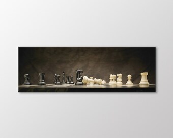 Chess Pieces Canvas Wall Art