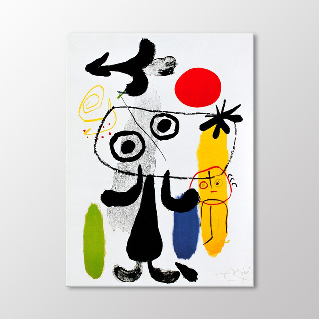 Joan Miro、PERSONNAGE、海外版超希少レゾネ、新品額付 Joan Miro、LA PLAGE A CAMBRILS、海外版超希少レゾネ Joan Miro、LA