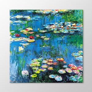 Claude Monet Water Lilies 1914 Canvas Wall Art