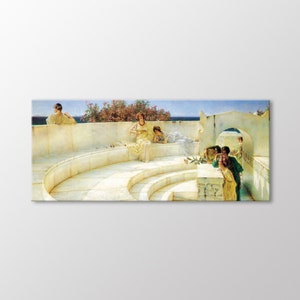 Unter dem Dach der Blauen Ionischen Luft von Alma Tadema Leinwand Wandkunst