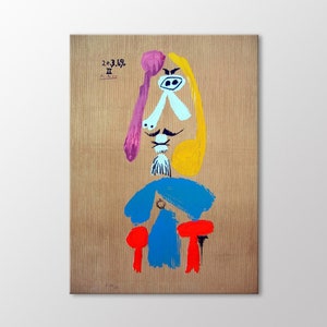 Picasso Imaginary Portraits Canvas Wall art, Picasso Portrait Paintings, Abstract Art Print, Canvas Ready to Hang