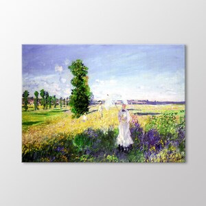 Claude Monet Canvas Wall Art, Monet Paintings, Monet Landscape Art Print, Canvas Ready to Hang
