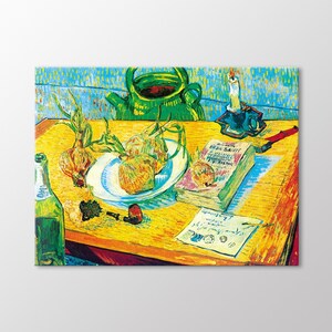 Still Life 1889 by Vincent Van Gogh Canvas Wall Art