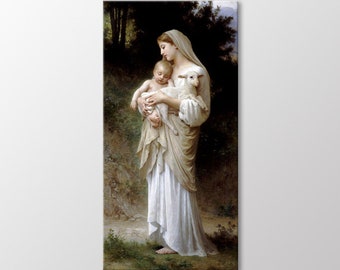 Innocence by William Bouguereau Canvas Wall Art, L'innocence Painting, Christian Art Print