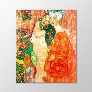 Gustav Klimt Girlfriends Canvas Wall Art