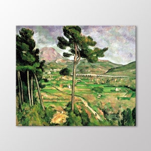 St. Victoire Mountain by Paul Cezanne Canvas Wall Art