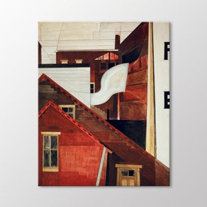 In The Province Roofs by Charles Demuth Canvas Wall Art