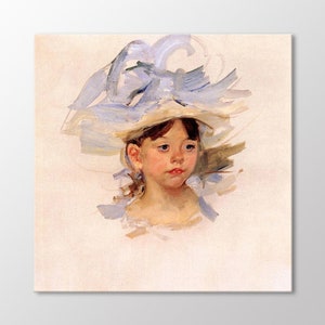 Sketch Of Ellen by Mary Cassatt Canvas Wall Art