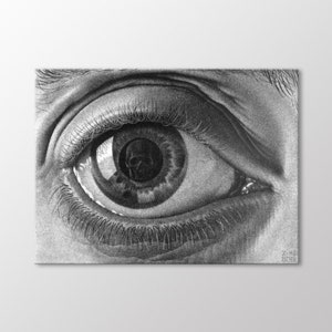 Eye by Maurits Cornelis Escher Canvas Wall Art